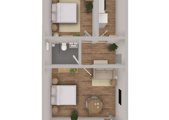 Gemuetlich L Zentral L Parken L Universitaet L Balkon I Fuer 6